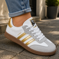 Adidas 605 branco dourado