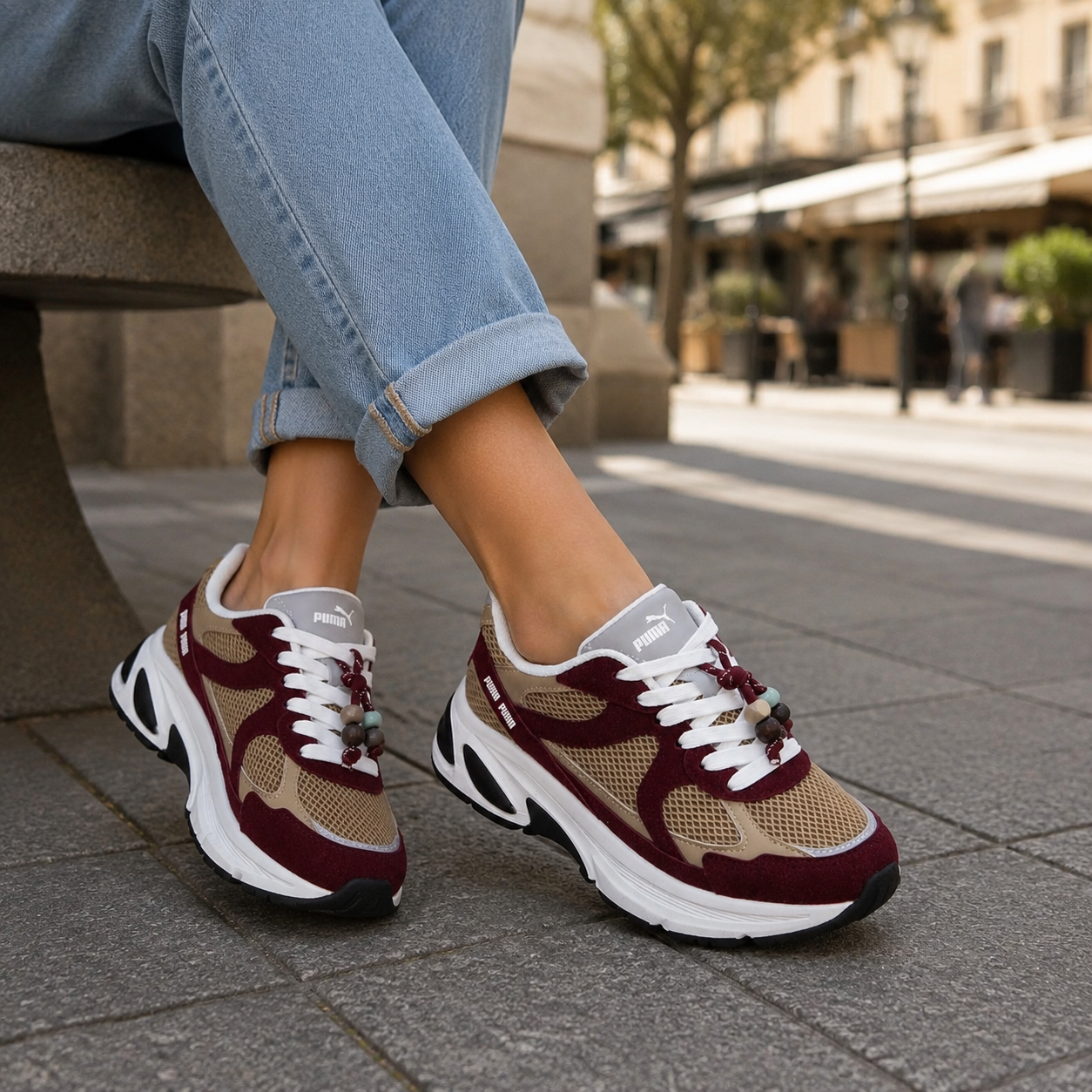 Sapatilha Puma bordô