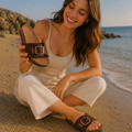 Chinelo Guess castanho
