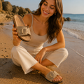Chinelo Guess bege