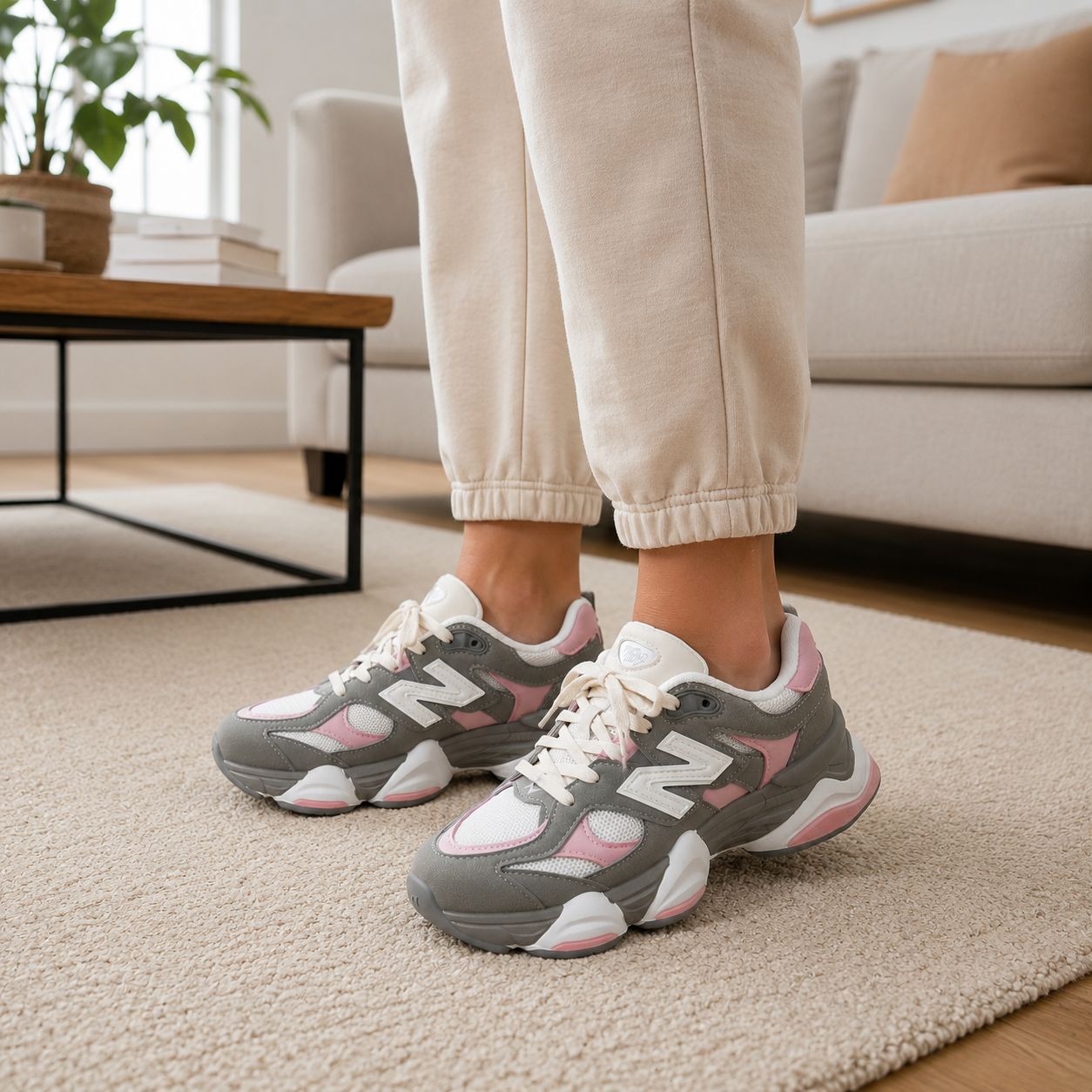New balance 9060 cinza rosa