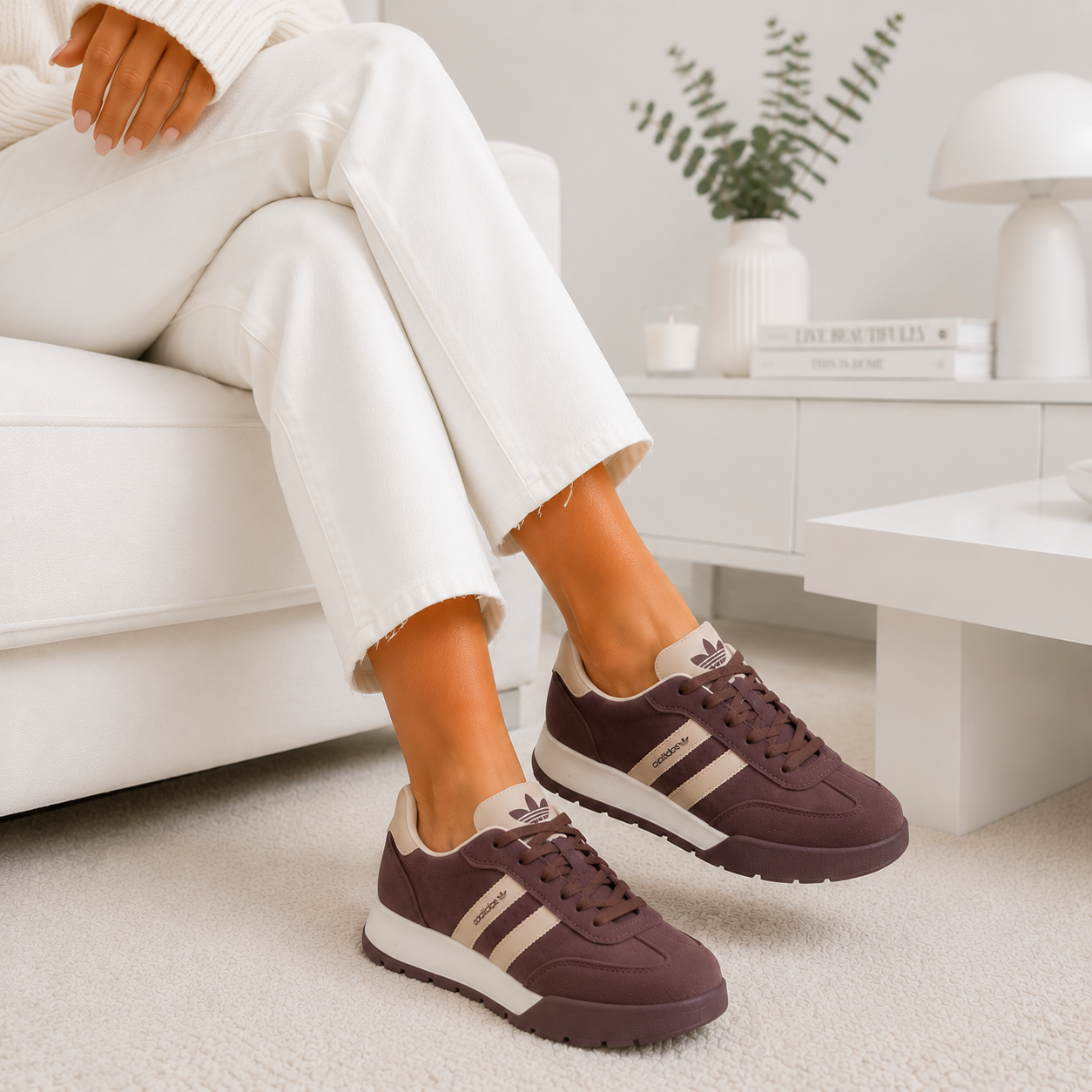 Adidas castanho