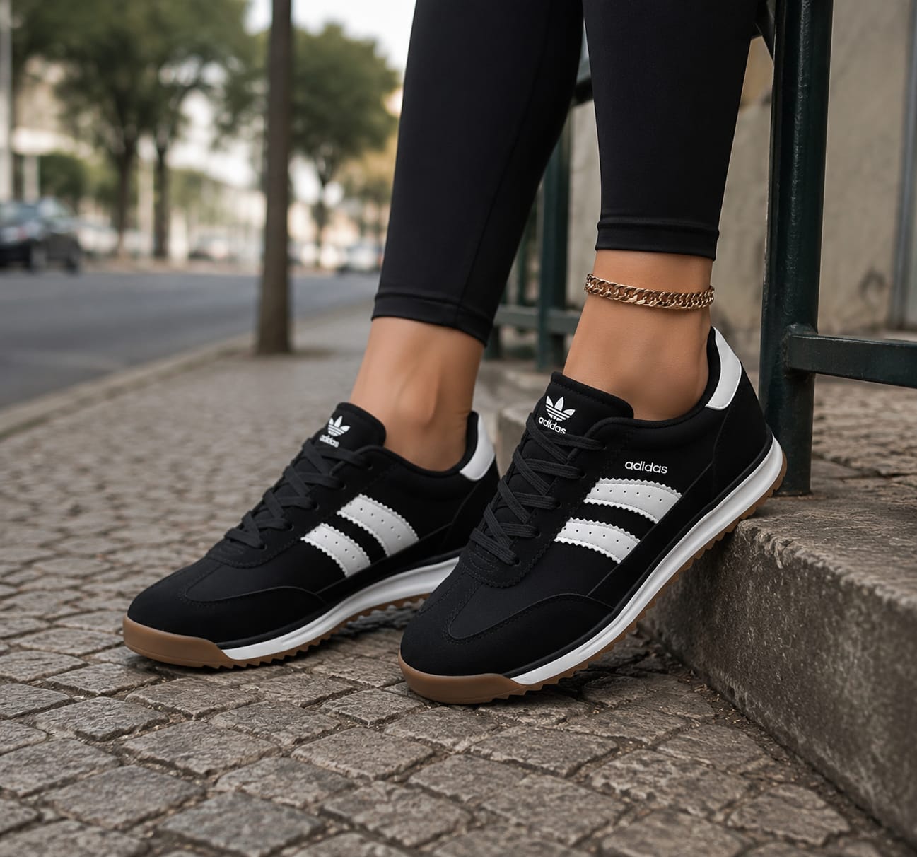 Adidas preto branco